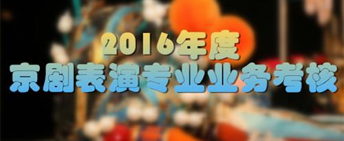 啊啊啊操鸡巴国家京剧院2016年度京剧表演专业业务考...